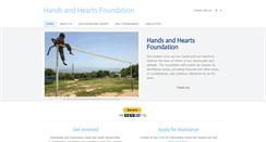 Desktop Screenshot of handsandheartsfoundation.org